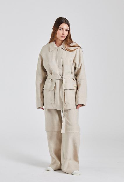 Holzweiler Gorti Linen Jacket Sand
